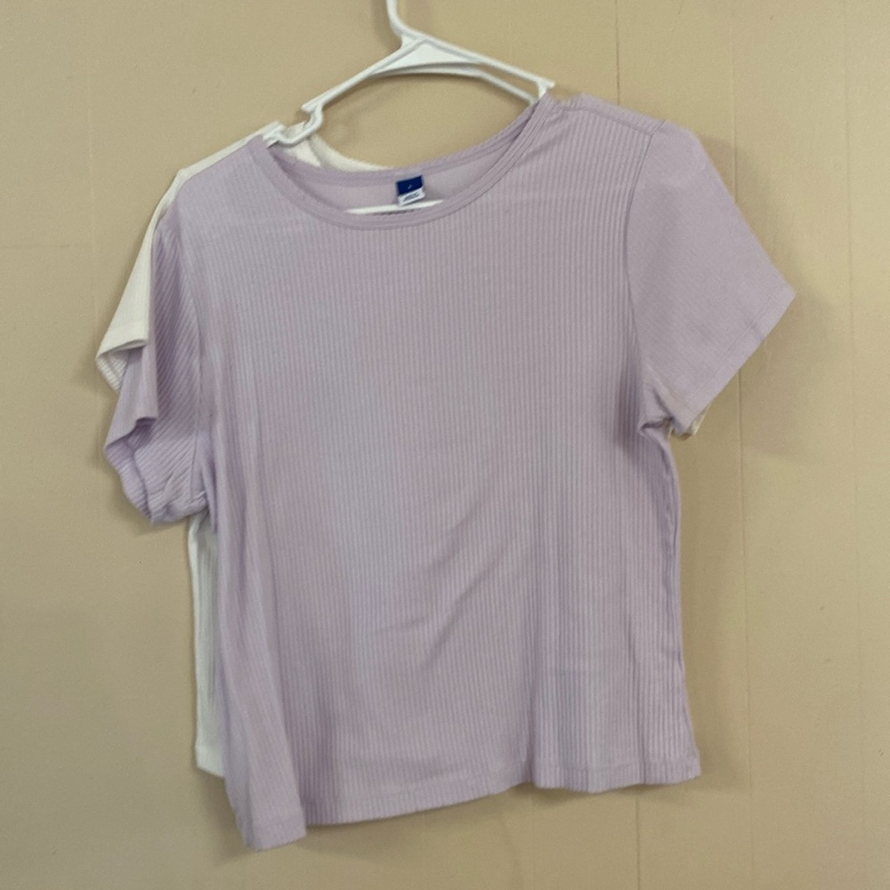 Two Old Navy crop tops